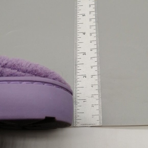 Womens Slide Slipper Lavender Round Toe Flat Heel‎ Cushioned Insole Sz M 7-8 - Picture 8 of 9